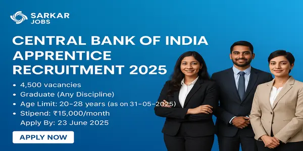 central bank of india apprentice recruitment 2025