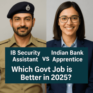 IB Security Assistant vs Indian Bank Apprentice jobs