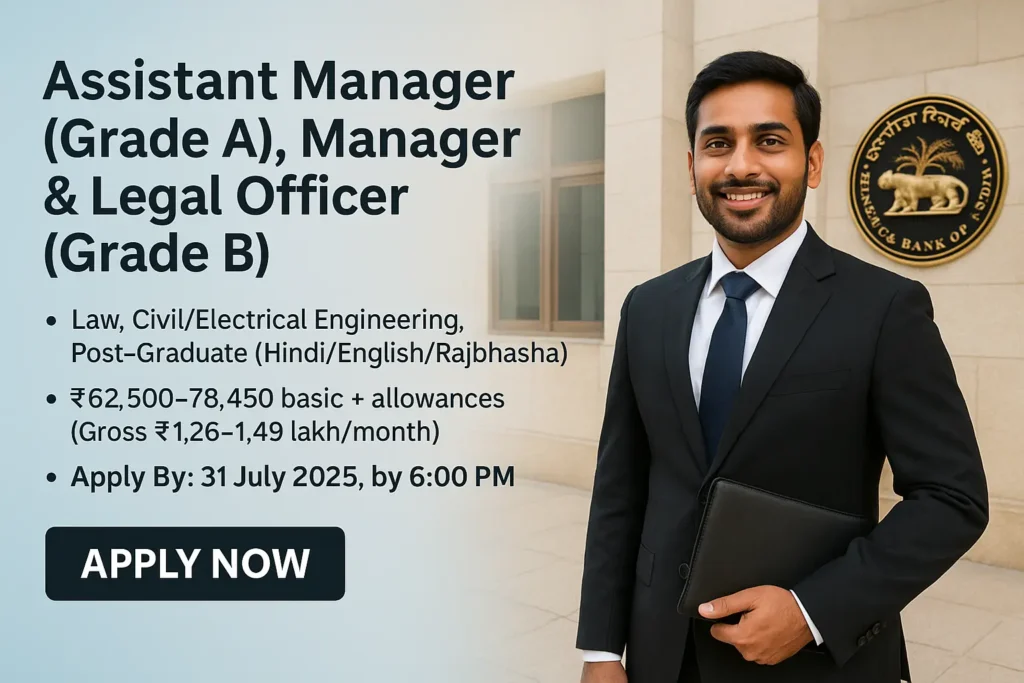 Reserve Bank of India job openings 2025