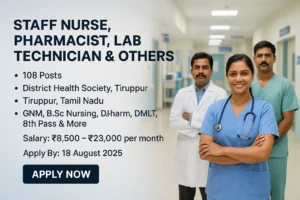 Tiruppur DHS Recruitment 2025