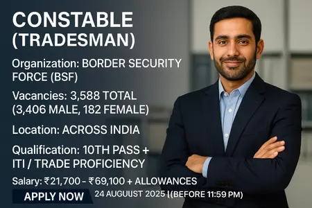 BSF Constable Tradesman Recruitment