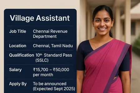 Chennai Revenue Dept Hiring 20 Village Assistants