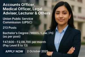 UPSC Recruitment 2025 job openings
